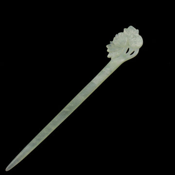 Exquisite Hand Carved Xiu Jade Hair Stick Yulan